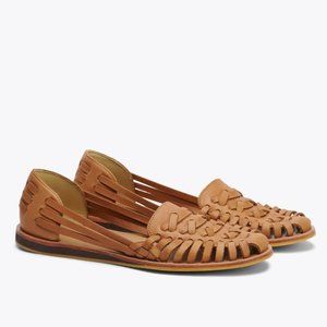 Nisolo Huarache Sandals Size 9 Almond